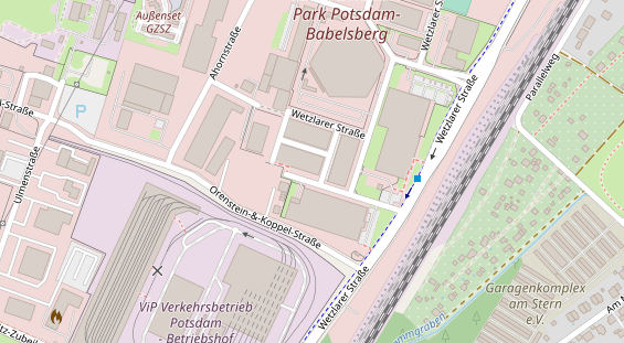 KFZ Werkstatt auf Satellitenbild