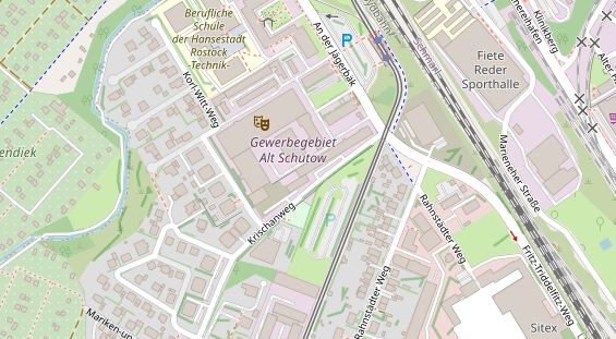 KFZ Werkstatt auf Satellitenbild