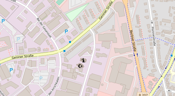 KFZ Werkstatt auf Satellitenbild