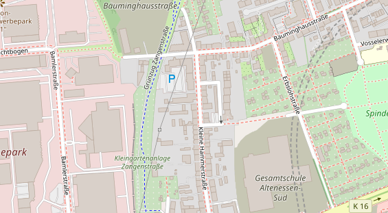 KFZ Werkstatt auf Satellitenbild