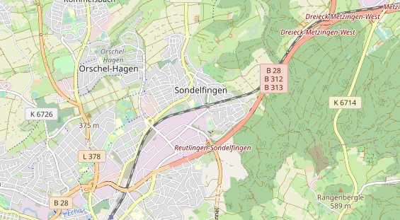 KFZ Werkstatt auf Karte