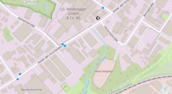 KFZ Werkstatt auf Satellitenbild