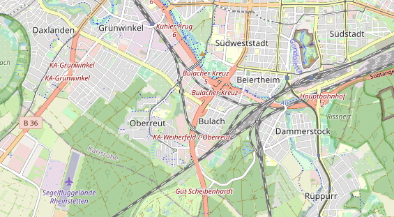 KFZ Werkstatt auf Karte