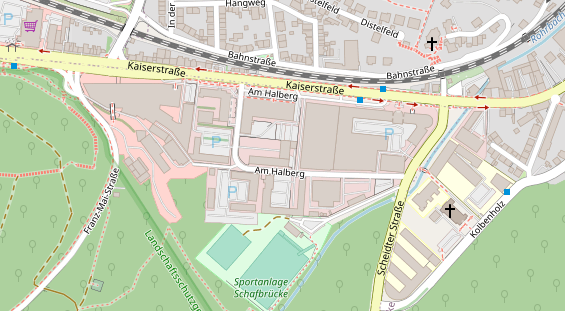KFZ Werkstatt auf Satellitenbild