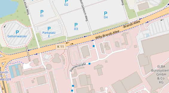 KFZ Werkstatt auf Satellitenbild