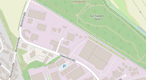 KFZ Werkstatt auf Satellitenbild
