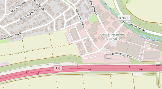KFZ Werkstatt auf Satellitenbild