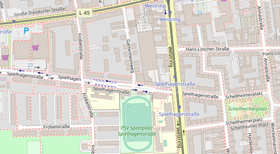 KFZ Werkstatt auf Satellitenbild