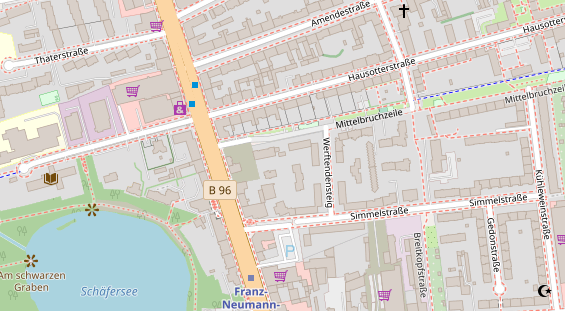 KFZ Werkstatt auf Satellitenbild