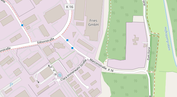 KFZ Werkstatt auf Karte