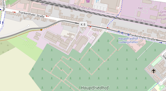 KFZ Werkstatt auf Satellitenbild