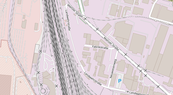 KFZ Werkstatt auf Satellitenbild