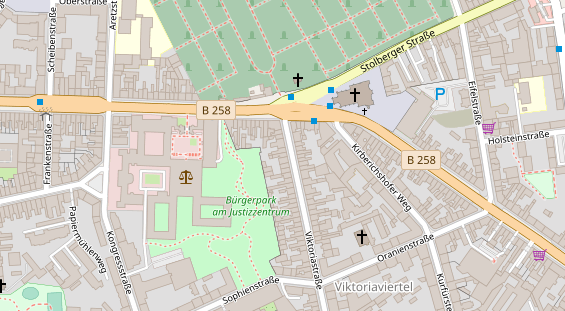 KFZ Werkstatt auf Satellitenbild