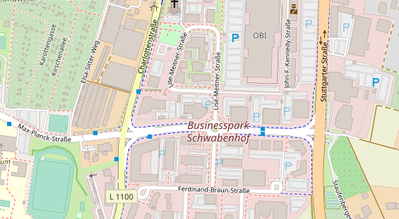 KFZ Werkstatt auf Satellitenbild
