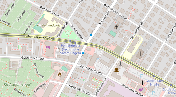 KFZ Werkstatt auf Satellitenbild