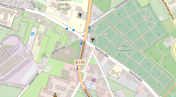 KFZ Werkstatt auf Satellitenbild