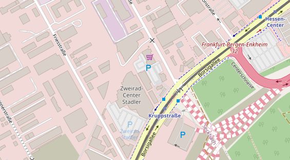 KFZ Werkstatt auf Satellitenbild
