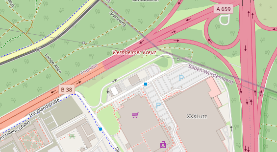 KFZ Werkstatt auf Satellitenbild