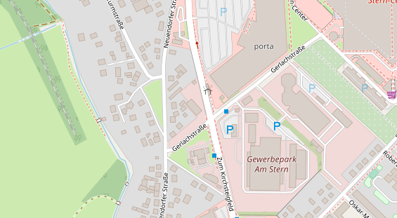 KFZ Werkstatt auf Satellitenbild