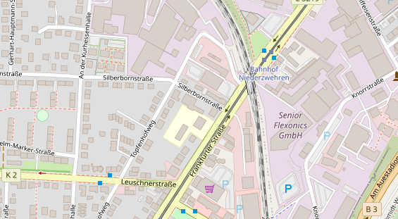 KFZ Werkstatt auf Satellitenbild