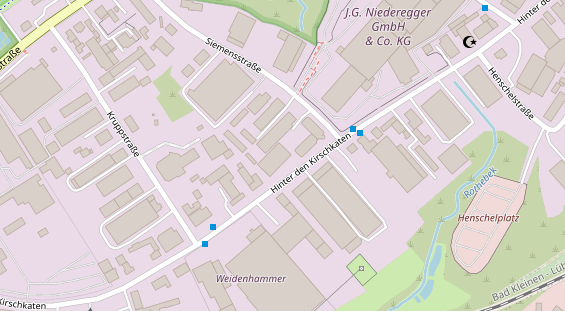 KFZ Werkstatt auf Satellitenbild