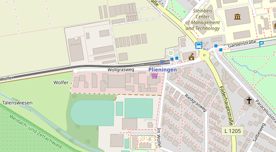 KFZ Werkstatt auf Satellitenbild