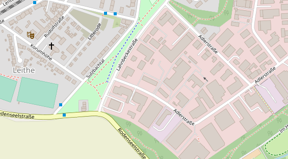 KFZ Werkstatt auf Satellitenbild