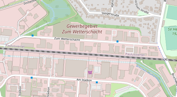 KFZ Werkstatt auf Satellitenbild