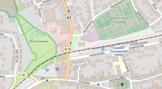 KFZ Werkstatt auf Satellitenbild