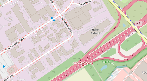 KFZ Werkstatt auf Satellitenbild