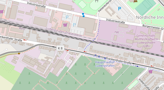 KFZ Werkstatt auf Satellitenbild