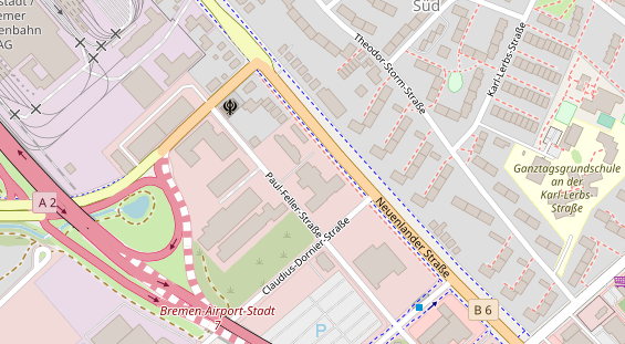 KFZ Werkstatt auf Satellitenbild