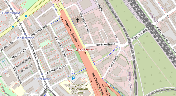 KFZ Werkstatt auf Satellitenbild