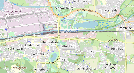 KFZ Werkstatt auf Karte