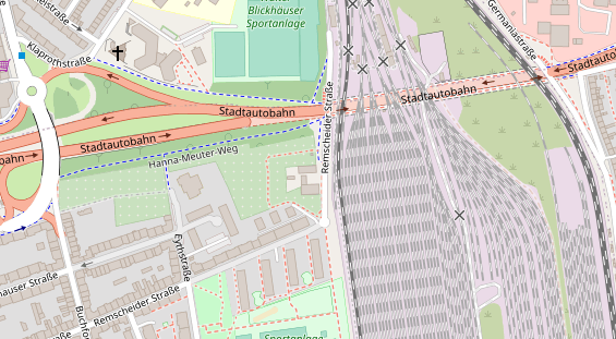 KFZ Werkstatt auf Satellitenbild
