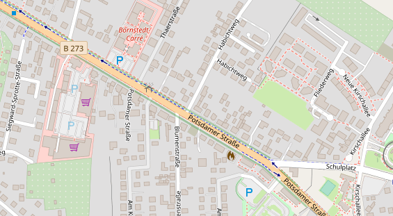 KFZ Werkstatt auf Satellitenbild