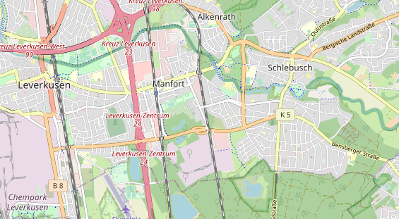 KFZ Werkstatt auf Karte