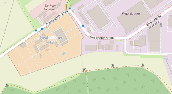 KFZ Werkstatt auf Satellitenbild