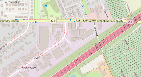 KFZ Werkstatt auf Satellitenbild