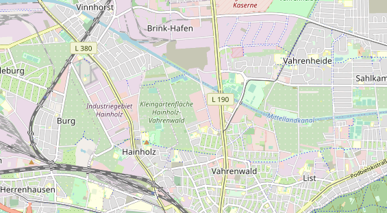 KFZ Werkstatt auf Karte