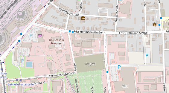 KFZ Werkstatt auf Karte