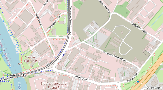 KFZ Werkstatt auf Satellitenbild