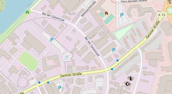 KFZ Werkstatt auf Satellitenbild