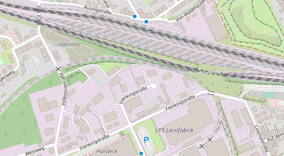 KFZ Werkstatt auf Satellitenbild