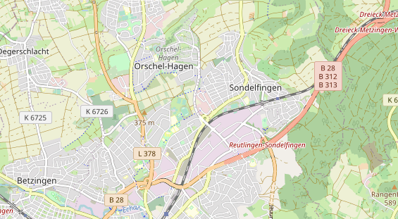 KFZ Werkstatt auf Karte