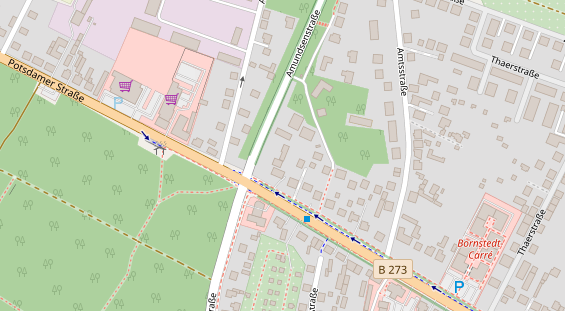 KFZ Werkstatt auf Satellitenbild