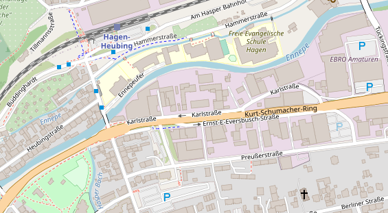KFZ Werkstatt auf Satellitenbild