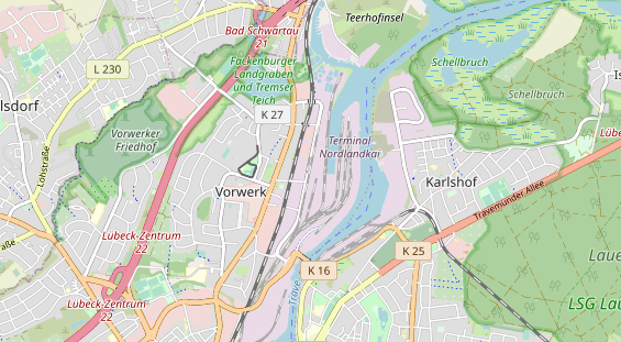 KFZ Werkstatt auf Karte