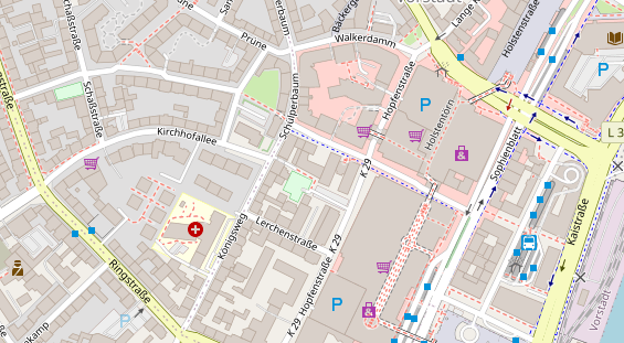 KFZ Werkstatt auf Satellitenbild