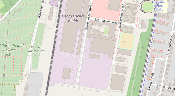 KFZ Werkstatt auf Satellitenbild